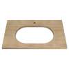 Studio(R) S Above Counter Sink Top with Center Hole Only, 7813001.478