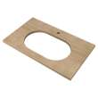 Studio(R) S Above Counter Sink Top with Center Hole Only, 7813001.478