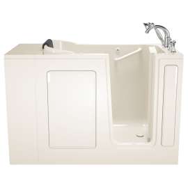 2848.609.AR-M As Walk In Tubs 28-in. x 48-in. Walk-In Air Spa Bathtub with Right-Hand Drain and Tub Faucet