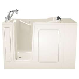 2848.609.SL-M As Walk In Tubs 28-in. x 48-in. Walk-In Soaking Bathtub with Left-Hand Drain and Tub Faucet