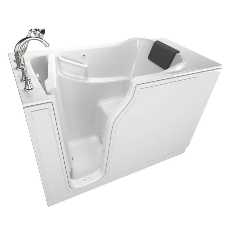 American Standard As Walk In Tubs 30 In X 52 In Walk In Soaking Bathtub With Left Hand Drain White