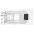 3052.609.WLW 30-in. x 52-in. Walk-In Whirlpool Massage Bathtub with Left-Hand Drain and Tub Faucet in White