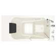 3052.609.WR-M As Walk In Tubs 30-in. x 52-in. Walk-In Whirlpool Massage Bathtub with Right-Hand Drain and Tub Faucet