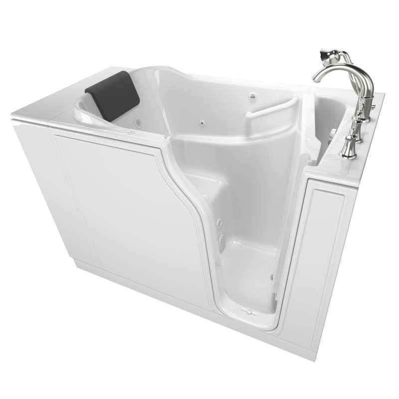 American Standard As Walk In Tubs 30 In X 52 In Walk In Whirlpool Bathtub With Right Hand Drain White