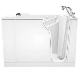 3052.609.WRW 30-in. x 52-in. Walk-In Whirlpool Massage Bathtub with Right-Hand Drain and Tub Faucet in White