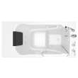 3052.609.WRW 30-in. x 52-in. Walk-In Whirlpool Massage Bathtub with Right-Hand Drain and Tub Faucet in White