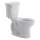 Right Height Elongated 1.28 Gpf 2-Piece Toilet, in Linen