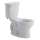 Round Front 10 Inch Rough-In 1.28 Gpf 2-Piece Toilet, in Linen