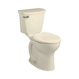 Right Height Round Front 1.6 Gpf 2-Piece Toilet, in Bone