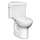 Triangle Cadet Pro Right Height Round Front Toilet without Seat in White