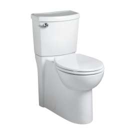 Flowise Right-Height Elongated 1.28 GPF Toilet with Seat, 12-in Rough-In, and Concealed Trapway and Right Hand Trip Lever in White