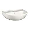 Pedestal Lavatory Top without Pedestal Leg with Three Faucet Holes (4 Centers) in White