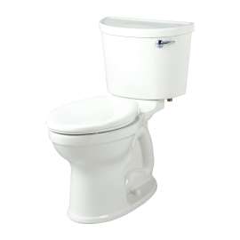 Two-Piece 1.6 GPF Elongated Toilet and 12-in Rough-In and Right Hand Trip Lever in White