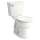 Portsmouth Right Height Round Front 1.28 Gpf 2-Piece Toilet, in White