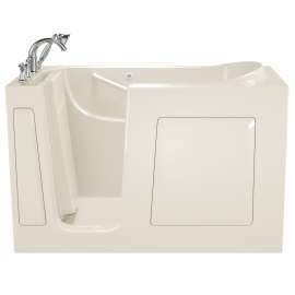 Gelcoat Wit 30-In X 60-In Walk-In Whirlpool Massage Bathtub With Left Hand Drain
