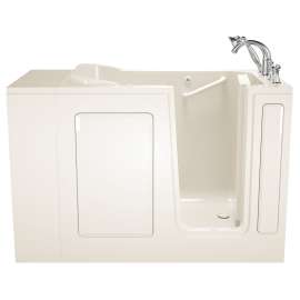 2848.509.AR-M Gelcoat Wit 28-in. x 48-in. Walk-In Air Spa Bathtub with Right-Hand Drain and Tub Faucet