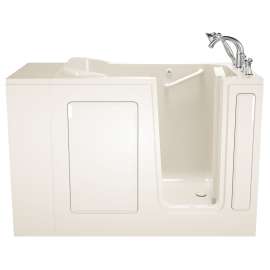 2848.509.SR-M Gelcoat Wit 28-in. x 48-in. Walk-In Soaking Bathtub with Right-Hand Drain and Tub Faucet