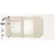 28-in. x 48-in. Walk-In Air Spa Bathtub with Left-Hand Drain and Tub Faucet in Linen