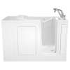 2848.509.CRW 28-in. x 48-in. Walk-In Air Spa and Whirlpool Massage Bathtub with Right-Hand Drain and Tub Faucet in White