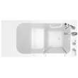 28-in. x 48-in. Walk-In Air Spa Bathtub with Right-Hand Drain and Tub Faucet in White