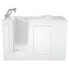 28-in. x 48-in. Walk-In Air Spa Bathtub with Left-Hand Drain and Tub Faucet in White