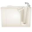 30-in. x 52-in. Walk-In Whirlpool Massage Bathtub with Right-Hand Drain and Tub Faucet in Linen