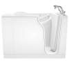 30-in. x 52-in. Walk-In Whirlpool Massage Bathtub with Right-Hand Drain and Tub Faucet in White
