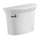 Right Height Elongated Toilet Tank in White
