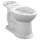 Right Height Elongated Toilet Bowl in White