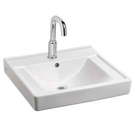 Everclean Wall-Hung Bathroom Sink in White
