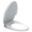 Manual SpaLet Seat with Telescoping Cover in White