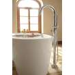 68.75-in. Soaking Bathtub for Free Standing Installations with Center Drain in White