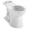 Right Height Elongated Bowl with 2 Bolt Hole Covers, in White