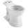 Right Height Elongated Bowl with 2 Bolt Hole Covers, in White