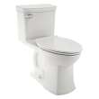 Right Height Elongated One-Piece Toilet with Seat, in White