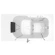 32-in. x 52-in. Outward Opening Door Walk-In Whirlpool Massage Bathtub with Right Door/Drain in White