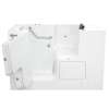 32-in. x 52-in. Outward Opening Door Walk-In Whirlpool Massage Bathtub with Left Door/Drain in White