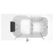 32-in. x 52-in. Outward Opening Door Walk-In Air Spa and Whirlpool Massage Bathtub with Right Door/Drain in White