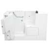 32-in. x 52-in. Outward Opening Door Walk-In Air Spa and Whirlpool Massage Bathtub with Left Door/Drain in White
