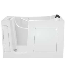 Gelcoat Wit 30-In X 60-In Walk-In Soaking Bathtub With Left Hand Drain