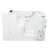 30-in. x 52-in. Outward Opening Door Walk-In Whirlpool Massage Bathtub with Right Door/Drain in White