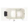 Gelcoat Wit 30-In X 52-In Walk-In Soaking Bathtub With Right Hand Drain