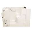 Gelcoat Wit 30-In X 52-In Walk-In Soaking Bathtub With Left Hand Drain