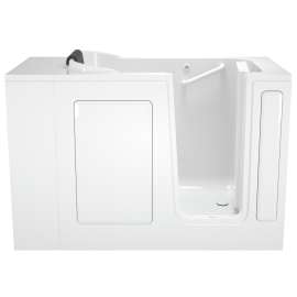 2848.105.WRW Gelcoat Wit 28-In X 48-In Walk-In Whirpool Massage Bathtub With Right Hand Drain