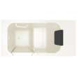 2848.105.WLL Gelcoat Wit 28-In X 48-In Walk-In Whirpool Massage Bathtub With Left Hand Drain