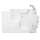 32-in. x 52-in. Outward Opening Door Walk-In Whirlpool Massage Bathtub with Right Door/Drain and Tub Faucet in White