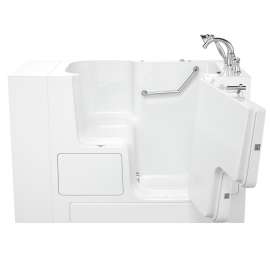 32-in. x 52-in. Outward Opening Door Walk-In Soaking Bathtub with Right Door/Drain and Tub Faucet in White
