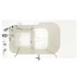 32-in. x 52-in. Outward Opening Door Walk-In Soaking Bathtub with Left Door/Drain and Tub Faucet in Linen