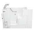 30-in. x 52-in. Outward Opening Door Walk-In Whirlpool Massage Bathtub with Left Door/Drain and Tub Faucet in White