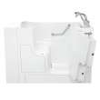 30-in. x 52-in. Outward Opening Door Walk-In Air Spa Bathtub with Right Door/Drain and Tub Faucet in White